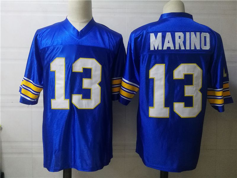 Men Pittsburgh Panthers #13 Marino Blue 2025 NCAA Jersey->more ncaa teams->NCAA Jersey